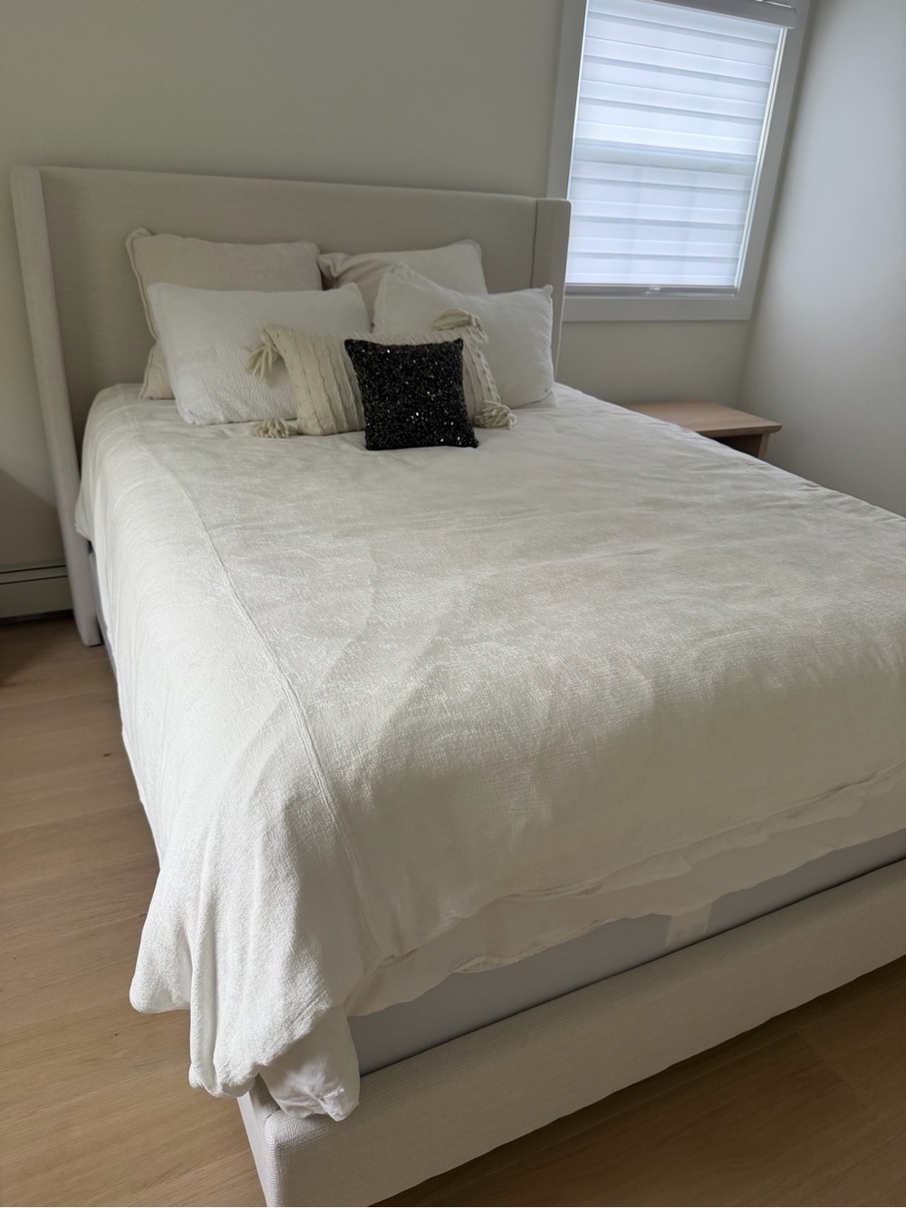 West elm duvet cover Luxurious Cream Bedding Set - Neutral Comfort. Only duvet
